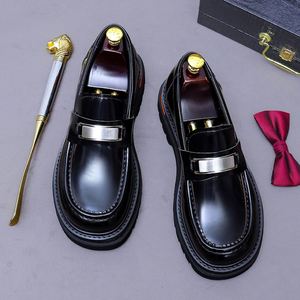 Bottes en cuir de vachette ASTON M.JAZZ 2025 pour homme, collection Printemps-Été, à semelle épaisse, à lacets, montantes, à bout pointu, idéales pour le bureau, la carrière et les soirées. - Product Image 3