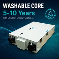 Ventilador Inteligente con Recuperación de Calor ERV y Motor BLDC, 70% de Ahorro de Energía, Control VSD, Sistema de Ventilación de Aire Fresco para Toda la Casa
