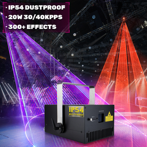 ไฟฉายโปรเจคเตอร์กลางแจ้ง 20w สำหรับฉายภาพสีสันบนอาคาร แสดงแสงเลเซอร์บนเวที - Product Image 1