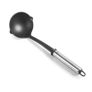 Cucchiaio da cucina Cacillo Due in acciaio inossidabile antiaderente nero con manico - Product Image 1
