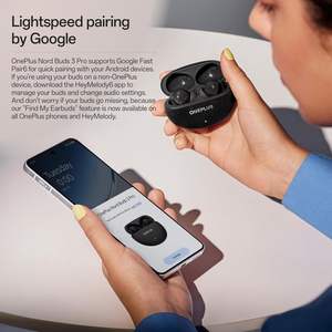 OnePlus Nord Buds 3 Pro, écouteurs sans fil intra-auriculaires avec réduction de bruit, basses profondes, 44 heures d'autonomie, son immersif, contrôle multimédia - Product Image 6