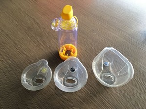 Aérosol Asthme Spacer Aerocamara 175ml 180ml 500ml Anti Statique Inhalateur Silicone Spacer Asthme Inhaler <span class=keywords><strong>chambre</strong></span> pour Aérosol - Product Image 2