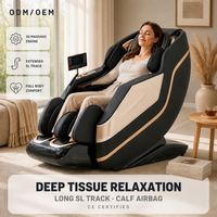 OYEAL Fauteuil de massage électrique de luxe à commande vocale IA, avec fonction de suivi corporel, chaleur intégrée et massage 3D à gravité zéro, direct usine, prêt à être expédié