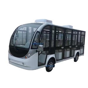 Autobús Turístico Eléctrico de Color Personalizado, Puertas de Vidrio Totalmente Cerradas, Capacidad para 14 Personas, Estructura de Acero para Recorridos Urbanos al Aire Libre - Product Image 1