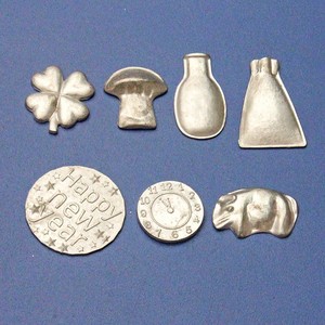 Pièces de monnaie porte-bonheur en alliage étain-bismuth en gros, 3g, <span class=keywords><strong>pour</strong></span> le Nouvel An, souvenir porte-bonheur - Product Image 1