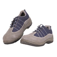 Chaussures de sécurité basses en daim et maille pour chantier, avec embout en acier, semelle intermédiaire anti-perforation en fer, double couche, été, unisexe, usage industriel