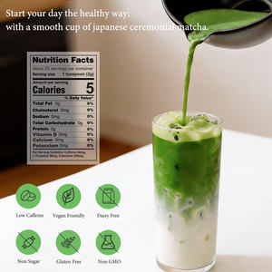 Matcha biologique de qualité cérémonielle, fabriqué au Japon, certifié biologique JAS, thé vert biologique en poudre, 50g - Product Image 4