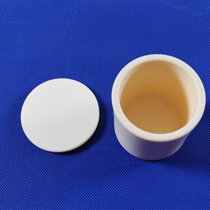 <span class=keywords><strong>Creuset</strong></span> en céramique d'alumine haute pureté 99% avec couvercle, plaques céramiques industrielles, service de découpe personnalisable - Product Image 1