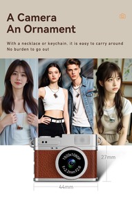 Digitale 1080P Compact Point-und Shoot-Kamera Kinder kameras für die Fotografie 0,96-Zoll-Display Studenten Teenager Erwachsene Mädchen Junge PQ387 - Product Image 5