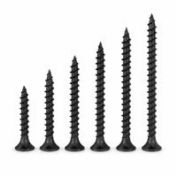 Fine Thread Self Tapping Drywall Screws Black Steel Metal Stud Sharp Point Phillips Drive Wholesale Bulk Drywall Screws