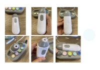 Coupe-ongles électrique pour bébé, lime à ongles pour bébé, sûr, doux, silencieux, avec lumière LED pour une utilisation nocturne, soin des ongles des nourrissons