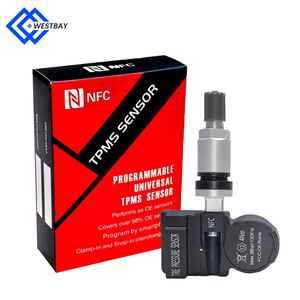 Westbay Phone Program NFC <span class=keywords><strong>Universal</strong></span> <span class=keywords><strong>Tpms</strong></span> <span class=keywords><strong>Sensor</strong></span> para herramienta de coche 433MHz + 315MHz Sistema de control de presión de neumáticos <span class=keywords><strong>Sensor</strong></span> <span class=keywords><strong>Tpms</strong></span> Semsor - Product Image 1