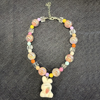 Nouveau collier pour animaux de compagnie en perles mignon et doux, accessoires pour collier de chat et de chien
