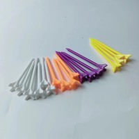 Tees de golf en plastique imprimés, pack de 30/50/100, tees de golf durables, accessoires de golf