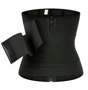 Ceinture abdominale élastique Invisible pour femme, gaine de taille en latex réutilisable avec fermeture éclair amovible pour femme