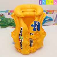 Gilet de natation gonflable pour enfant INTEX 58660 jaune, veste de sauvetage pour enfants, flotteur pour piscine, flotteur gonflable pour l'eau