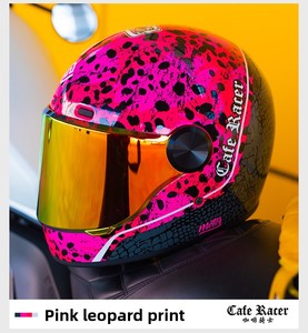 Nouveau casque de moto rétro CAFE RACER <span class=keywords><strong>en</strong></span> mousse ABS, intégral, à libération rapide, certifié 3C, pour hommes et femmes, taille plus, cruiser, toutes saisons - Product Image 2