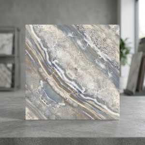Bookmatch White 60x60cm Glossy Porcelain Tiles Luxury Marble Vein Design Floor <b>Wall</b> Cladding - Product Image 1