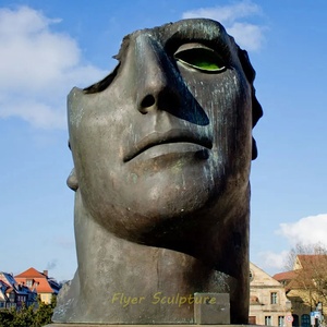 Grand <span class=keywords><strong>Visage</strong></span> Humain d'Art en Métal Coulé Bronze <span class=keywords><strong>Sculpture</strong></span> de Paysage Statue Abstraite Moderne Bronze 3D <span class=keywords><strong>Sculpture</strong></span> de <span class=keywords><strong>Visage</strong></span> Murale - Product Image 3