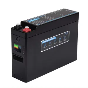 便携式电源12V Lfp Lipo4铝挤压挤压棱柱形电池电池包超薄侧板Rv，带监视器Usb