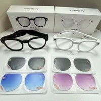 Gafas Inteligentes AIMB-S1 Transfronterizas con Cámara de 5 Megapíxeles, Reproducción de Música, Llamadas, Control Táctil, Voz y Video