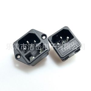 Ac-01/02/03 Wall <b>Socket</b> 1 Outlet 250v <b>With</b> Fuse Holder Standard Grounding Plastic Audio Video Use - Product Image 2