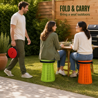 Housse de protection triple couche pour barbecue d'extérieur, tabouret rond en plastique pour barbecue de jardin, clôture de patio, charbon de bois, cour ensoleillée et chaude