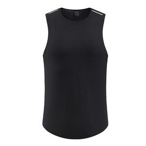 Débardeur de sport sans coutures pour homme, coupe ajustée, extensible, fin, séchage rapide, idéal pour la course et le fitness estival - Product Image 3
