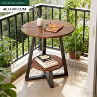 Table d'appoint double niveau compacte pour canapé, table d'angle, table de chevet, table à thé mobile, style minimaliste pour salon - Vente en gros