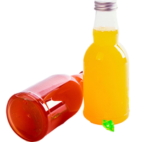 Bouteille en plastique PET cylindrique de 500 ml en gros avec couvercles, emballage personnalisé pour boissons, pour projets OEM de marque privée