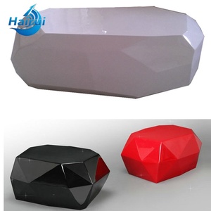 Banc d'attente <span class=keywords><strong>rond</strong></span> moderne en <span class=keywords><strong>fibre</strong></span> <span class=keywords><strong>de</strong></span> verre avec sculpture <span class=keywords><strong>pot</strong></span> <span class=keywords><strong>de</strong></span> fleurs pour aéroport, espace public, centre commercial, parc, salle <span class=keywords><strong>de</strong></span> sport - Product Image 3