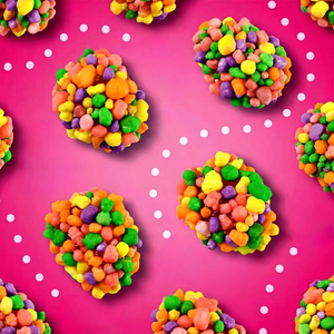 Halal Großpackung Süße Regenbogen-Cluster-Bonbons Mehrfarbige Fruchtgeschmack Große Saure Kaubonbons für Kinder - Product Image 1