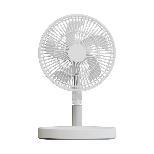 HEBRON Portable Rechargeable Pedestal Fan Foldable Standing Fan with Remote Control Four Speed Wind for Household & Car Use