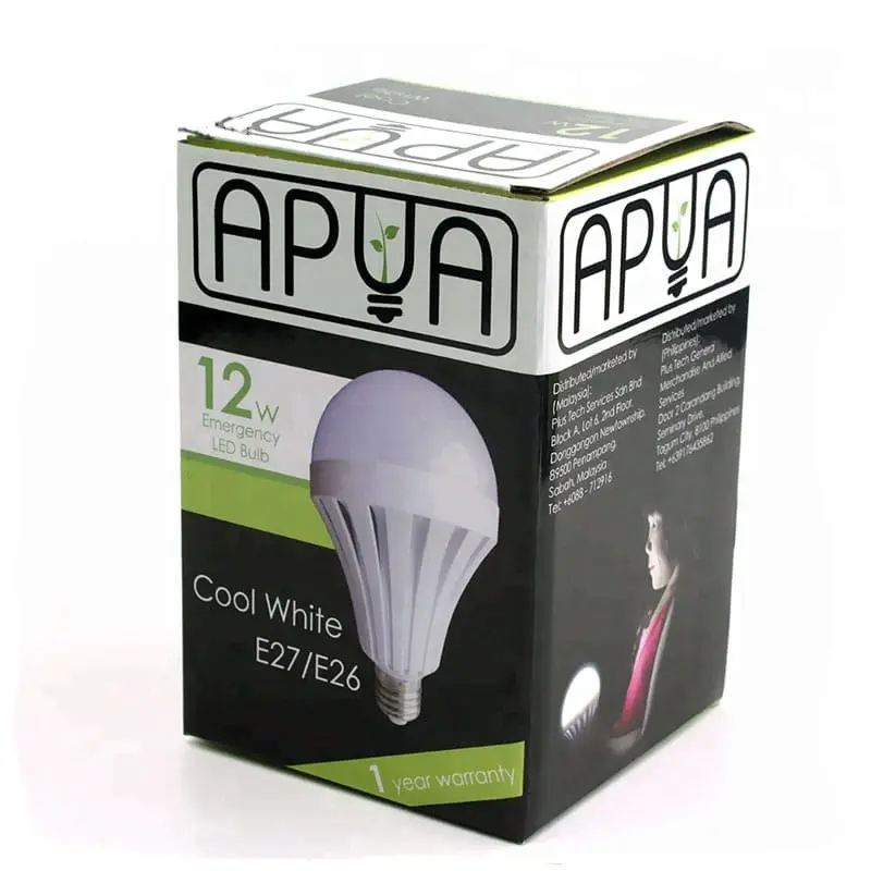 Cajas de embalaje de cartón con diseño de logotipo impreso personalizado, cartón pequeño LED, lámpara de luz redonda, diseño de caja de embalaje