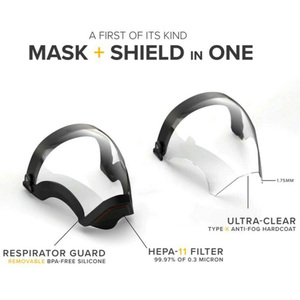 耐久性のある軽量防曇アンチスクラッチプロフェッショナルフルフェイスシールド顔保護シールド - Product Image 6