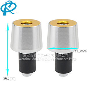 Juego de 2 tapones innovadores para manillar de motocicleta, de aleación de aluminio CNC, anticaída, bloques de equilibrio para manillar, accesorio para motocicleta - Product Image 6