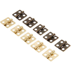 مجوهرات عتيقة صغيرة شديدة التحمل هدية صدر خشبية شكل فراشة مفصل مع مسامير - Product Image 3