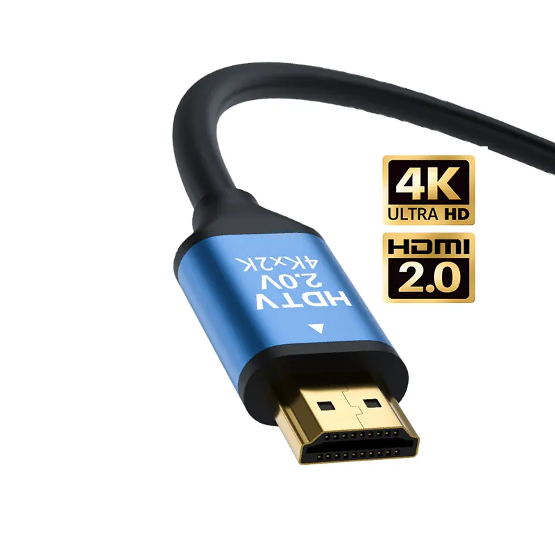 आपूर्तिकर्ताओं ऑडियो केबल नायलॉन ब्रेडेड hdmi वीडियो केबल 4k 2.0 सोने की प्लेटेड 4k hdmi केबल 3m