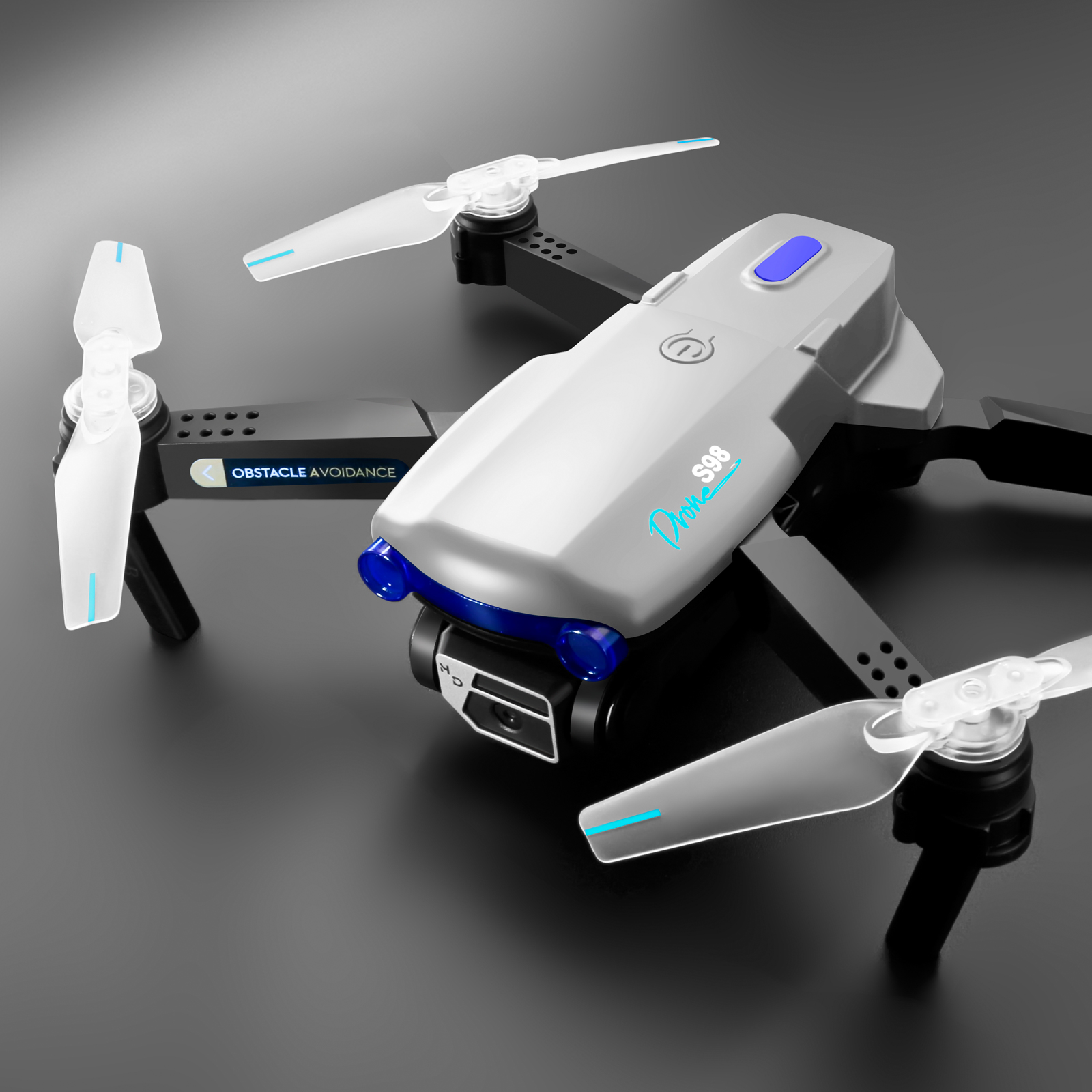 S98 Mini Drone for Beginner With 4K HD Camera with Led Light Quadcopter Folding Aircraft S98 Drone Helicopter Toy with Led