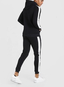 Chándal ajustado personalizado para hombre, ropa deportiva para correr, diseño, color blanco - Product Image 3