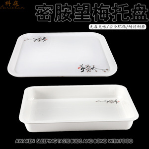 Bandeja Rectangular Wangmei de Plástico Antideslizante para Comida Rápida, Plato Grueso para Hotel, Vajilla Irrompible para Cantina - Product Image 5