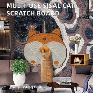 <span class=keywords><strong>Sisal</strong></span> Kedi Tırmalama Tahtası Aşınmaya Dayanıklı Büyük Boy Çok Fonksiyonlu Yuvarlak Yavru Kedi Kenevir Halatı Pençe Bileyici Kedi Oyuncağı - Product Image 2