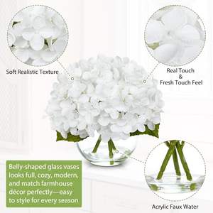 Hortensia Artificial de Látex con Tacto Real, Rama Individual, Decoración para Comedor, Flores Artificiales, Venta Directa de Fábrica - Product Image 2