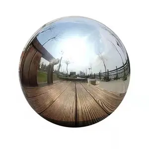 バブルバルーン工場カスタム大型屋外インフレータブルディスコミラーボール球再利用可能シルバーカラー