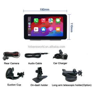 7 pouces Carplay Android Auto Écran Intelligent Avec Double Caméra Enregistrement 4K 1080P Écran Tactile Lecteur Multimédia Lecteur DVD - Product Image 6