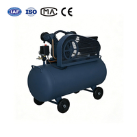 Compresseur d'air portable silencieux à piston refroidi par air 220V 50L avec réservoir en acier inoxydable à vendre
