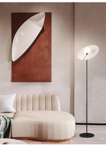 โคมไฟตั้งพื้นแบบเรียบง่ายโคมไฟข้างเตียงทรงกลมแบบหมุนได้โคมไฟตกแต่งพื้นหลังแบบโมเดิร์นทำจากโลหะเหมาะสำหรับห้องนอนห้องนั่งเล่นโรงแรม - Product Image 4