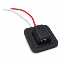 Connecteur de couture femelle USB-C avec indicateur LED 5V 2A, adaptateur USB-C plat, indice de protection IP66 pour tapis chauffant