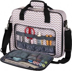 Échantillon gratuit, logo personnalisé, trousse de couture portable à double couche, boîte de couture brodée, accessoires de couture, étui organisateur - Product Image 3