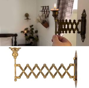 Lámpara de Pared LANJO Vintage de Latón con Brazo Extensible Tipo Acordeón para Hogar, Sala de Estar - Product Image 3